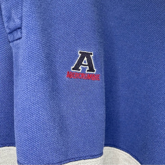 Vintage Abercrombie Men’s Navy and‎ Gray Polo Size Large. - Picture 4 of 4